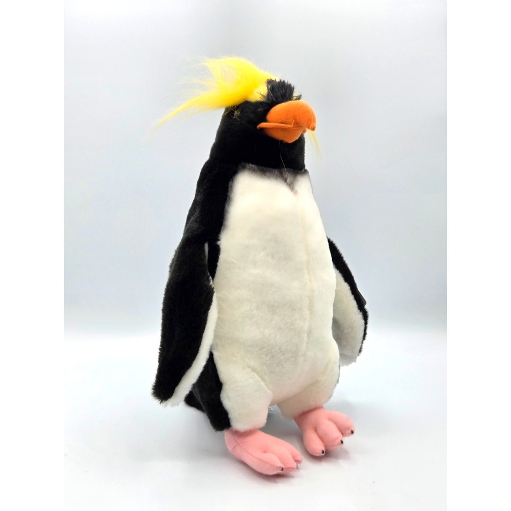 Wildlife Tree Rockhopper Crested Penguin Plush 11" Realistic Zoo‎ Toy